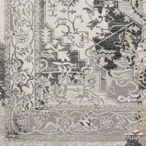 Image of Surya Quatro Modern Medium Gray, Silver Gray, Charcoal, Dark Blue, Beige, Tan Rugs QUA-2304