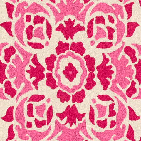 Image of Surya Rain Global Bright Pink, Cream Rugs RAI-1268