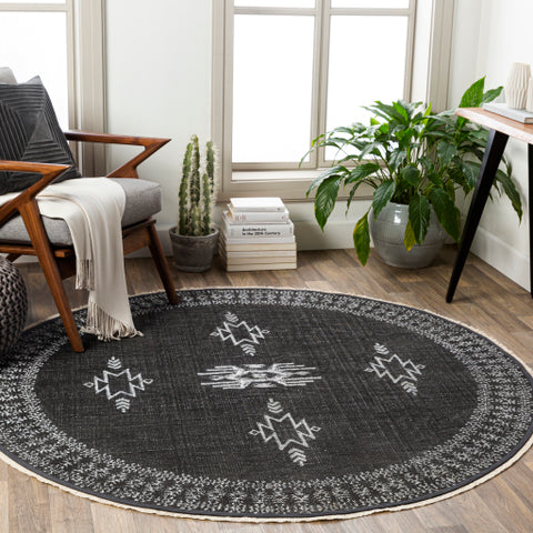 Image of Surya Rajasthan Global Black, White, Dark Green, Cream Rugs RAJ-2303