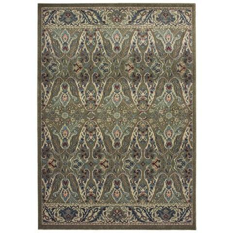 Image of Oriental Weavers Raleigh 655Q5 1'10" X 3' 0" Casual Brown Ivory Floral Rug-Wanderlust Rugs