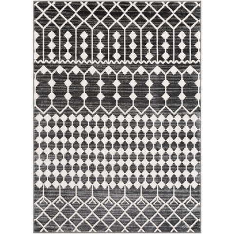 Image of Surya Rabat Global Charcoal, Medium Gray, White Rugs RBT-2309