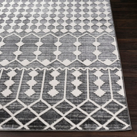 Image of Surya Rabat Global Charcoal, Medium Gray, White Rugs RBT-2309