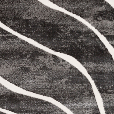 Image of Surya Rabat Modern Charcoal, Medium Gray, White Rugs RBT-2310