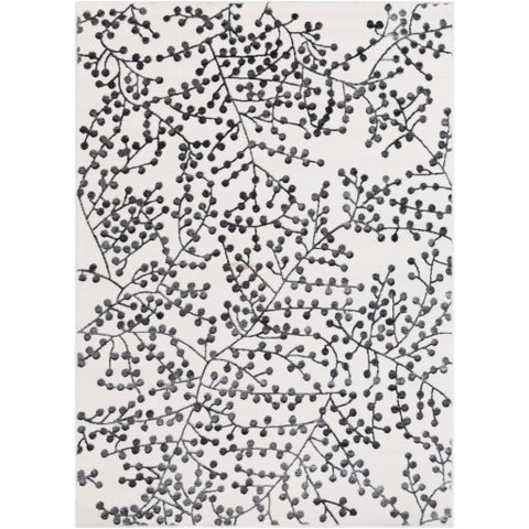 Image of Surya Rabat Modern Medium Gray, Charcoal, White Rugs RBT-2312