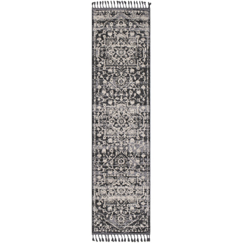 Image of Surya Restoration Traditional Light Gray, Charcoal, Black, Cream, Taupe, Medium Gray Rugs REO-2300