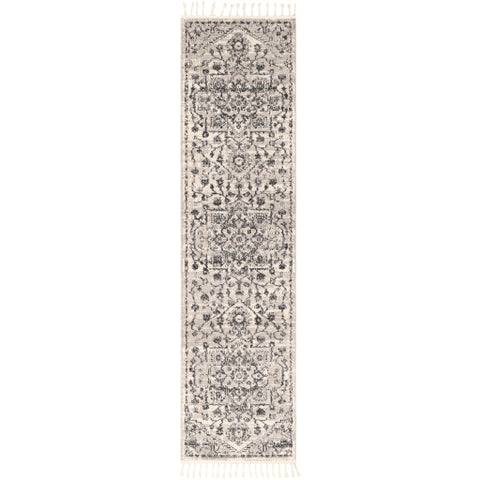 Image of Surya Restoration Traditional Light Gray, Charcoal, Black, Cream, Taupe, Medium Gray Rugs REO-2301