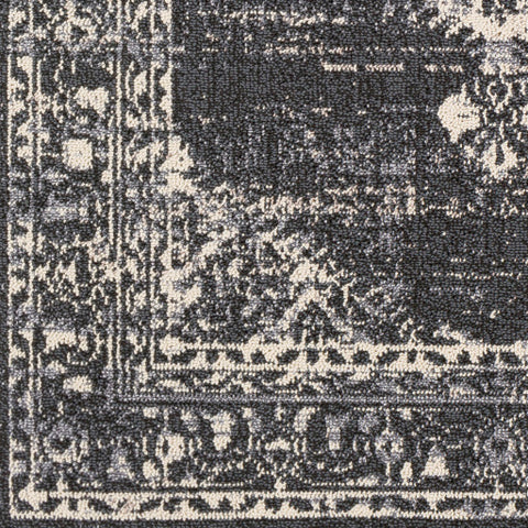 Image of Surya Restoration Traditional Charcoal, Black, Cream, Light Gray, Medium Gray Rugs REO-2302