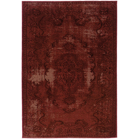 Image of Oriental Weavers Revival 119R2 1'10" X 3' 3" Casual Red Red Oriental Rug-Wanderlust Rugs