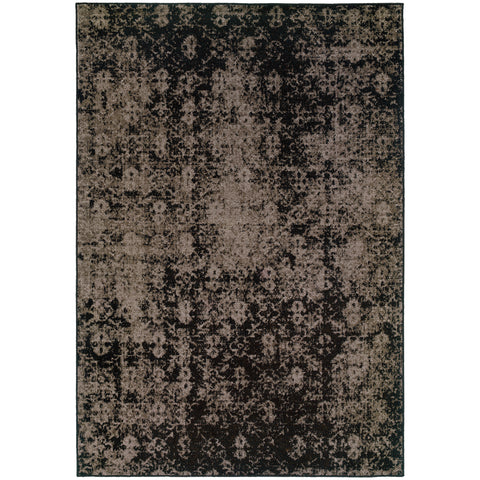 Image of Oriental Weavers Revival 216E2 1'10" X 3' 3" Casual Grey Black Oriental Rug-Wanderlust Rugs