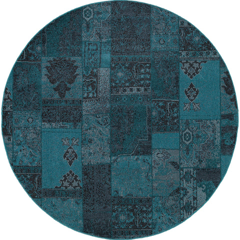 Image of Oriental Weavers Revival 501G2 1'10" X 3' 3" Casual Teal Grey Oriental Rug-Wanderlust Rugs