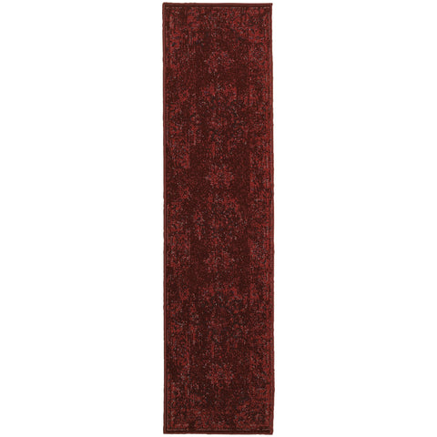 Image of Oriental Weavers Revival 6330M 1'10" X 3' 3" Casual Red Pink Overdyed Rug-Wanderlust Rugs