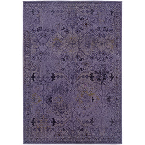 Oriental Weavers Revival 8023M 1'10" X 3' 3" Casual Purple Grey Oriental Rug-Wanderlust Rugs