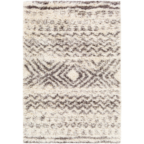 Image of Surya Rhapsody Global Cream, Medium Gray, Charcoal, Dark Brown Rugs RHA-1034