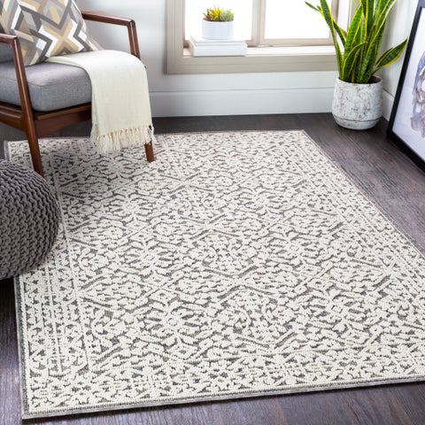 Image of Surya Ariana Global Medium Gray, Taupe, White, Charcoal Rugs RIA-2303