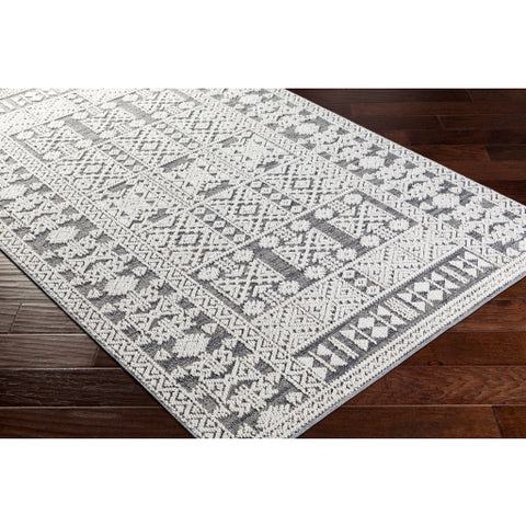 Image of Surya Ariana Global White, Medium Gray, Taupe, Charcoal Rugs RIA-2305