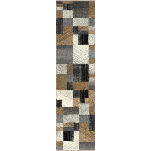 Image of Surya Riley Modern Medium Gray, Dark Brown, Charcoal, Tan, Black, Beige, White Rugs RLY-5101