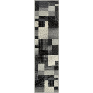 Surya Riley Modern Charcoal, Black, Medium Gray, White Rugs RLY-5102