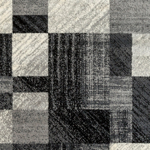 Image of Surya Riley Modern Charcoal, Black, Medium Gray, White Rugs RLY-5102