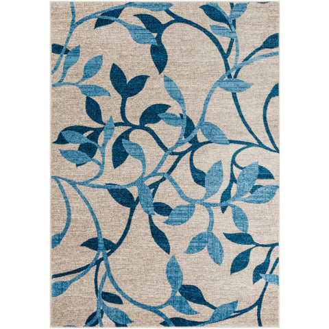 Image of Surya Riley Traditional Sky Blue, Dark Blue, Ivory, Taupe, White Rugs RLY-5103