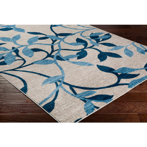 Surya Riley Traditional Sky Blue, Dark Blue, Ivory, Taupe, White Rugs RLY-5103