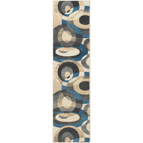 Image of Surya Riley Modern Denim, Sky Blue, Medium Gray, Charcoal, Beige, White Rugs RLY-5107