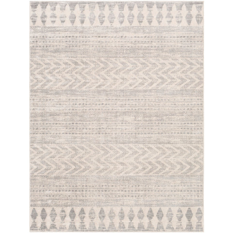 Image of Surya Roma Global White, Light Gray, Medium Gray Rugs ROM-2329