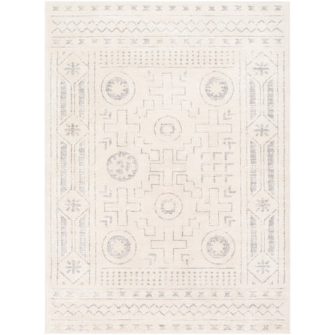 Image of Surya Roma Global White, Medium Gray Rugs ROM-2332