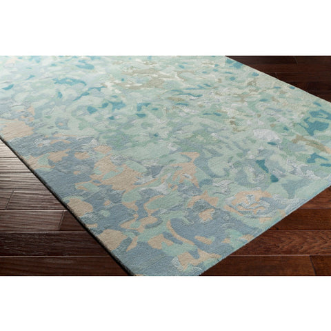 Image of Surya Remarque Modern Teal, Ice Blue, Sage Rugs RRQ-2004