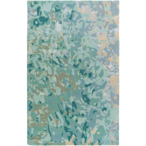 Image of Surya Remarque Modern Teal, Ice Blue, Sage Rugs RRQ-2004