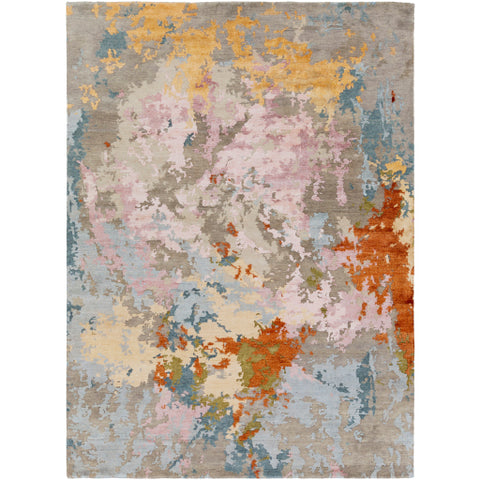 Image of Surya Arte Modern Camel, Wheat, Medium Gray, Taupe, Charcoal, Coral, Mauve Rugs RTE-2300