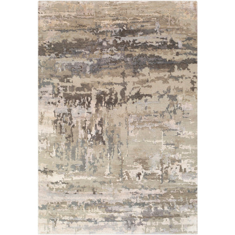 Image of Surya Arte Modern Light Gray, Camel, Ivory, Khaki, Medium Gray Rugs RTE-2303