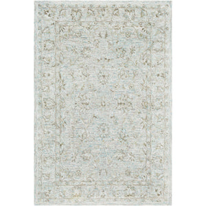 Surya Shelby Traditional Emerald, Light Gray, Dark Brown Rugs SBY-1002