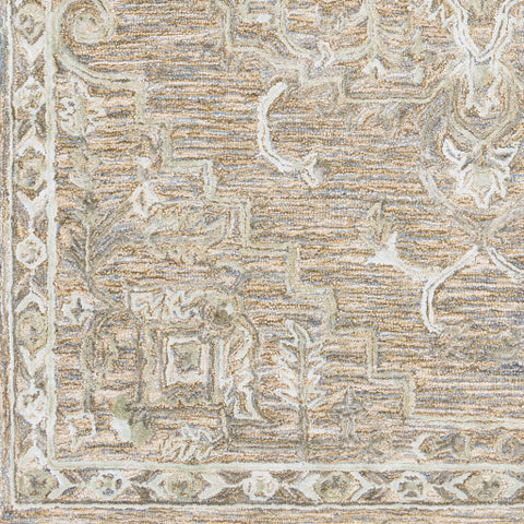 Image of Surya Shelby Traditional Camel, Aqua, Sage Rugs SBY-1007