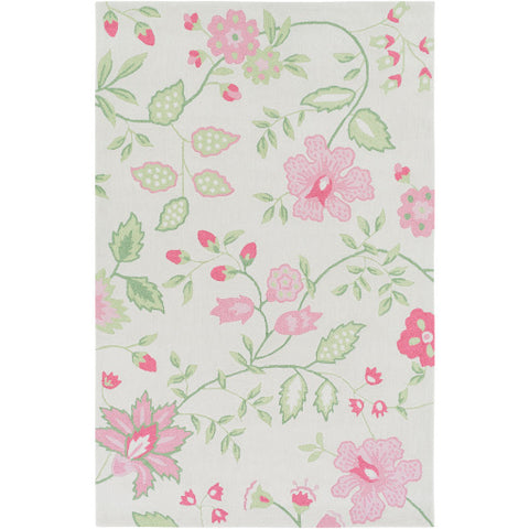 Image of Surya Skidaddle Modern Rose, Bright Pink, Pale Pink, Mint, Grass Green, Ivory Rugs SDD-4000