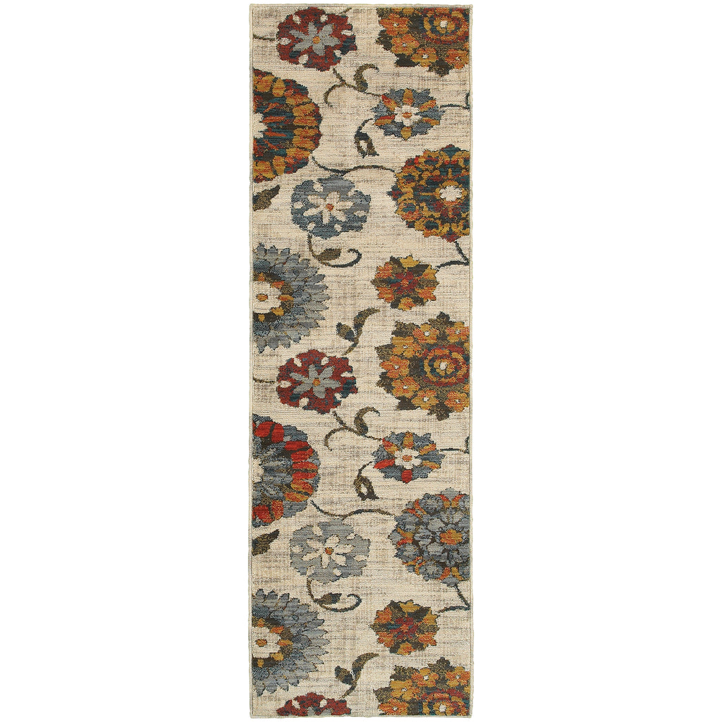 Oriental Weavers Sedona 6361A 1'10" X 3' 0" Casual Ivory Multi Floral Rug-Wanderlust Rugs