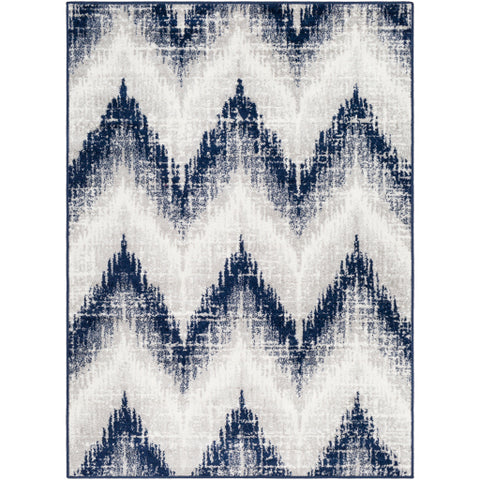 Image of Surya Seville Modern Dark Blue, Medium Gray, White Rugs SEV-2302