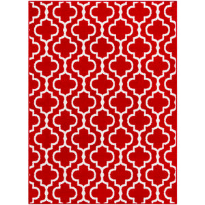 Surya Seville Cottage Bright Red, White Rugs SEV-2315