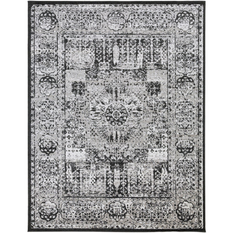 Image of Surya Seville Traditional Black, Medium Gray, White Rugs SEV-2323