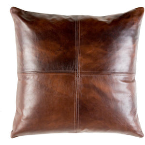 Surya Sheffield Hide, Leather & Fur Dark Brown Pillow Kit SFD-001-Wanderlust Rugs