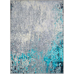 Surya Silk Road Modern Sea Foam, Bright Blue, White, Medium Gray, Black Rugs SKR-2316-Wanderlust Rugs