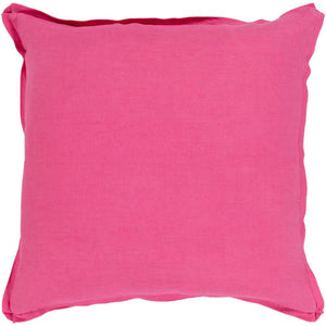 Surya Solid Solid & Border Bright Pink Pillow Kit SL-013-Wanderlust Rugs