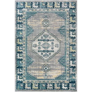 Surya Sloan Traditional Light Gray, Cream, Saffron, Medium Gray, Dark Green, Sage Rugs SLL-2304