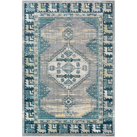 Image of Surya Sloan Traditional Light Gray, Cream, Saffron, Medium Gray, Dark Green, Sage Rugs SLL-2304