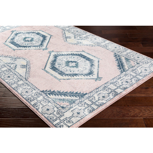 Surya Sloan Traditional Rose, Cream, Light Gray, Medium Gray, Dark Green, Sage, Saffron Rugs SLL-2305