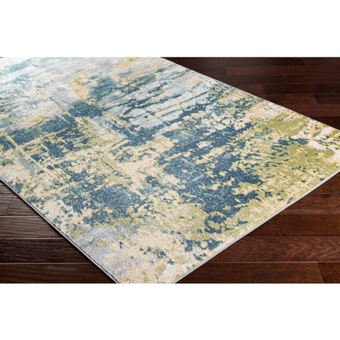 Image of Surya Sloan Modern Saffron, Cream, Light Gray, Medium Gray, Dark Green, Sage, Grass Green Rugs SLL-2308