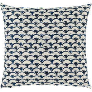Surya Sanya Bay Transitional Bright Blue, Navy, White Pillow Cover SNY-004-Wanderlust Rugs