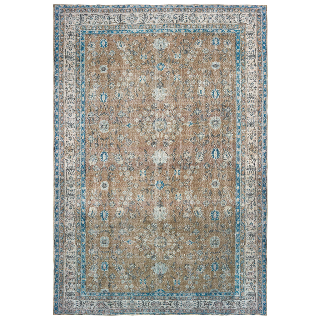 Oriental Weavers Sofia 85818 1' 9" X 2' 8" Traditional Gold Blue Floral Rug-Wanderlust Rugs