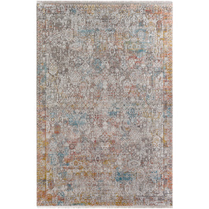 Surya Solar Modern Medium Gray, Light Gray, Khaki, Rose, Bright Red, Aqua, Mustard Rugs SOR-2316