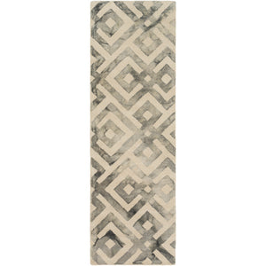 Surya Serafina Global Medium Gray, Light Gray, Cream Rugs SRF-2001