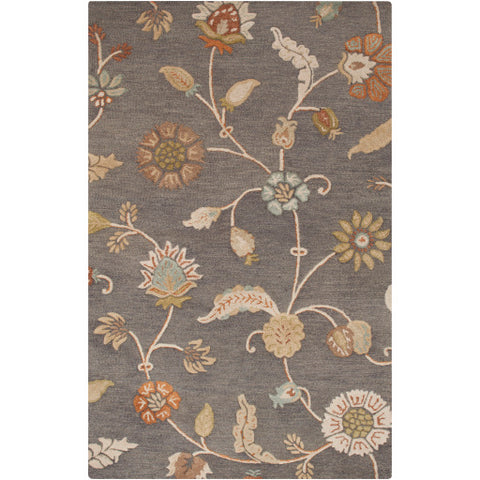 Image of Surya Sprout Cottage Medium Gray, Dark Blue, Camel, Cream, Olive Rugs SRT-2010